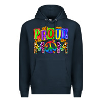 Navy proud mom lgbt Premium Hoodie - Zillion Design Studio