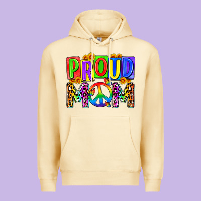 Proud Mom Lgbt Premium Hoodie Designed By Zillion Design Studio