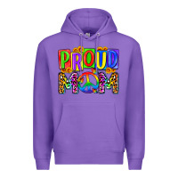 Purple proud mom lgbt Premium Hoodie - Zillion Design Studio