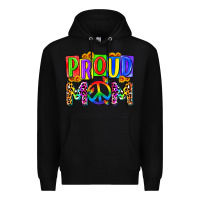 Black proud mom lgbt Premium Hoodie - Zillion Design Studio