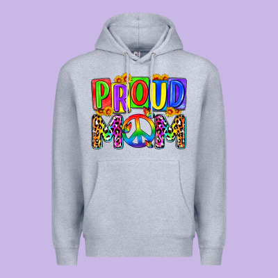 Proud Mom Lgbt Premium Hoodie Designed By Zillion Design Studio