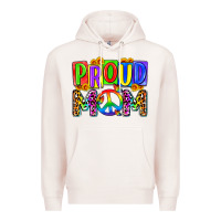 Pale Pink proud mom lgbt Premium Hoodie - Zillion Design Studio
