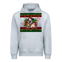 Heather Grey christmas heifers Urban Hoodie - RanaPortraitStore