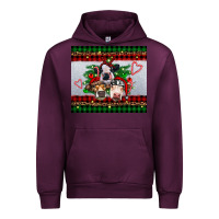 Mauve Wine christmas heifers Urban Hoodie - RanaPortraitStore