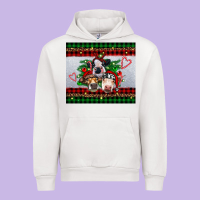 Christmas Heifers Urban Hoodie Designed By Ranaportraitstore