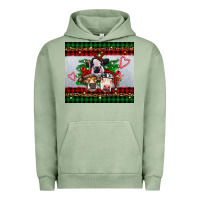 Pigment Oil Green christmas heifers Urban Hoodie - RanaPortraitStore