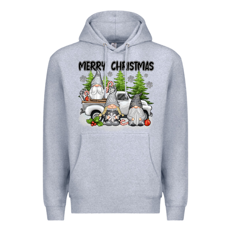 Merry Christmas Gnomies Premium Hoodie by texasbilliewilder | Teevron