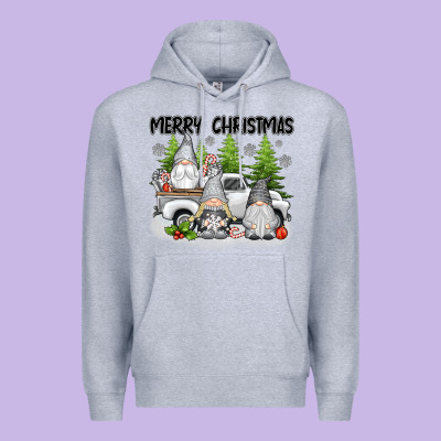 Merry Christmas Gnomies Premium Hoodie Designed By Texasbilliewilder