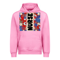Fuchsia Pink american nurse Urban Hoodie - Zillion Design Studio