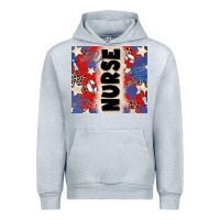 Heather Grey american nurse Urban Hoodie - Zillion Design Studio