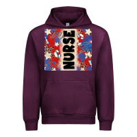 Mauve Wine american nurse Urban Hoodie - Zillion Design Studio