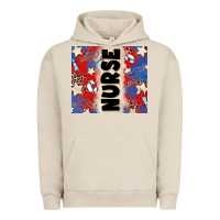 Pigment French Oak american nurse Urban Hoodie - Zillion Design Studio