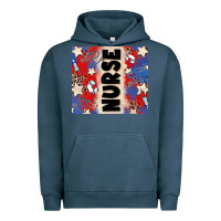 Pigment Midnight Navy american nurse Urban Hoodie - Zillion Design Studio
