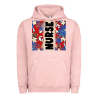 Pigment Salmon american nurse Urban Hoodie - Zillion Design Studio