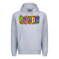 Heather Grey pride Premium Hoodie - Zillion Design Studio