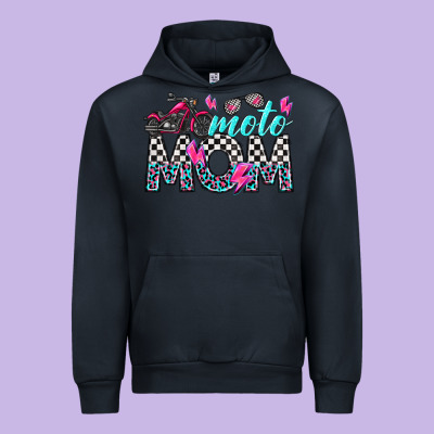 Moto Mom Urban Hoodie Designed By Texasbilliewilder