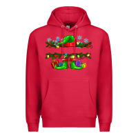 Cardinal custom name christmas elf Premium Hoodie - texasbilliewilder