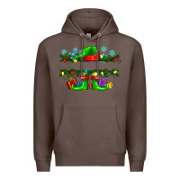 Coffee custom name christmas elf Premium Hoodie - texasbilliewilder