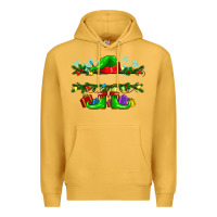 Mustard custom name christmas elf Premium Hoodie - texasbilliewilder