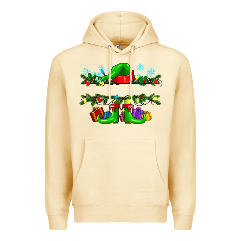 Custom Name Christmas Elf Premium Hoodie by texasbilliewilder | Teevron