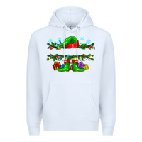 White custom name christmas elf Premium Hoodie - texasbilliewilder