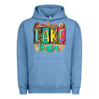 Pigment Pebble Blue lake babe Urban Hoodie - Zillion Design Studio