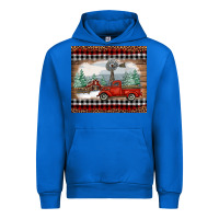 Cobalt Christmas farm and truck Urban Hoodie - RanaPortraitStore