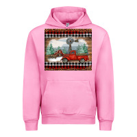 Fuchsia Pink Christmas farm and truck Urban Hoodie - RanaPortraitStore