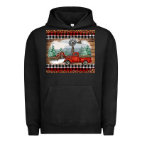 Pigment Black Christmas farm and truck Urban Hoodie - RanaPortraitStore