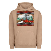 Pigment Burro Christmas farm and truck Urban Hoodie - RanaPortraitStore