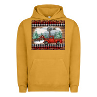 Pigment Peanut Butter Christmas farm and truck Urban Hoodie - RanaPortraitStore