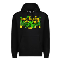 Black one lucky mom Premium Hoodie - Zillion Design Studio