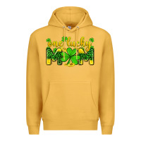 Mustard one lucky mom Premium Hoodie - Zillion Design Studio