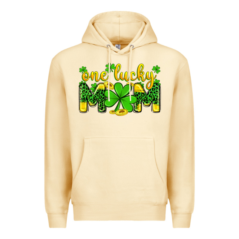 One Lucky Mom Premium Hoodie by Zillion Design Studio | Teevron