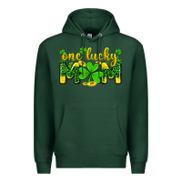 Sports Green one lucky mom Premium Hoodie - Zillion Design Studio