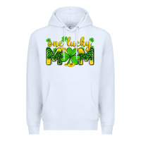 White one lucky mom Premium Hoodie - Zillion Design Studio