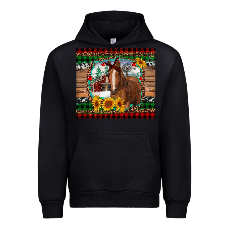 Christmas Farm And Horse Urban Hoodie by RanaPortraitStore | Teevron