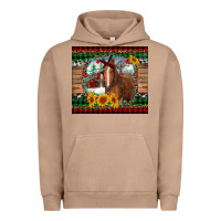 Pigment Burro christmas farm and horse Urban Hoodie - RanaPortraitStore