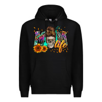 Black mom life with skull Premium Hoodie - Zillion Design Studio