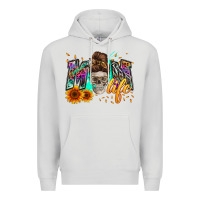 Dove Grey mom life with skull Premium Hoodie - Zillion Design Studio