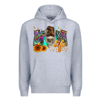 Heather Grey mom life with skull Premium Hoodie - Zillion Design Studio