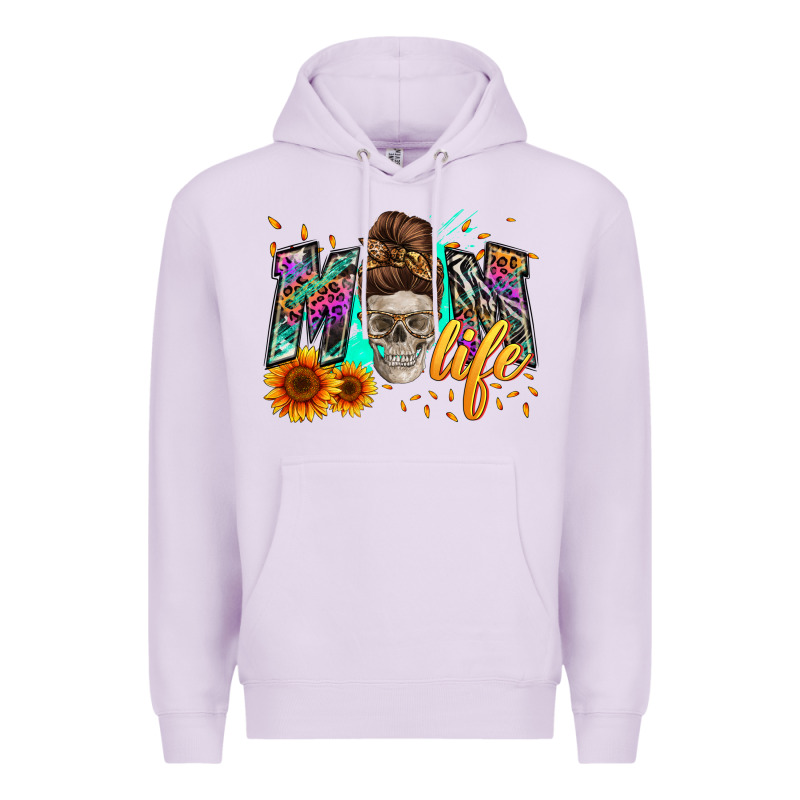 Mom Life With Skull Premium Hoodie by Zillion Design Studio | Teevron