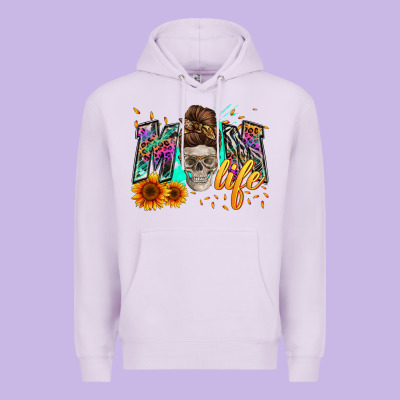 Mom Life With Skull Premium Hoodie Designed By Zillion Design Studio