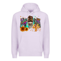 Lilac mom life with skull Premium Hoodie - Zillion Design Studio