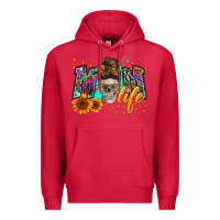Cardinal mom life with skull Premium Hoodie - Zillion Design Studio