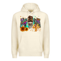 Sandshell mom life with skull Premium Hoodie - Zillion Design Studio