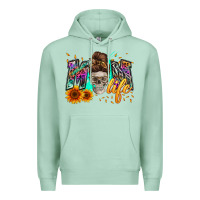 Seafoam mom life with skull Premium Hoodie - Zillion Design Studio