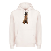 Pale Pink german shepherd Premium Hoodie - RanaPortraitStore