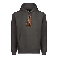 Smoke german shepherd Premium Hoodie - RanaPortraitStore