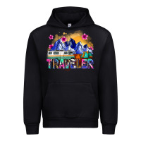 Black traveler Urban Hoodie - Zillion Design Studio